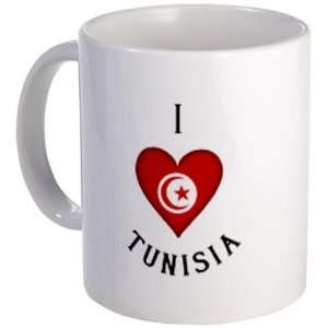  I HEART TUNISIA National Flag 11oz Ceramic Coffee Cup Mug 