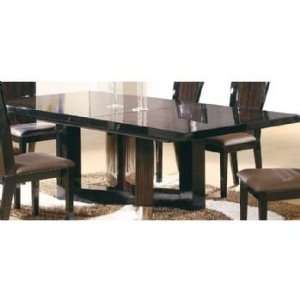  Madison Dark Brown and Black Dining Table: Home & Kitchen