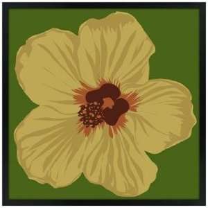  Hibiscus 31 Square Black Giclee Wall Art: Home & Kitchen