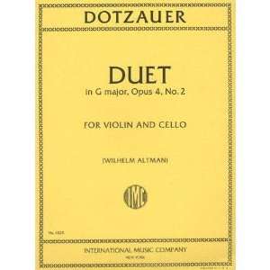 Friedrich   Duet In G Major, Op. 4, No. 2   Violin and Cello 