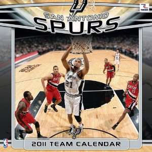    San Antonio Spurs Standard Wall Calendar 2011