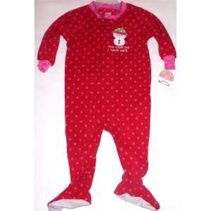    Carters Footed Pajamas Blanket Sleeper   24 Months Red: Baby
