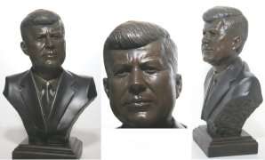 Limited Edition cc bronze bust of John F. Kennedy (JFK)  
