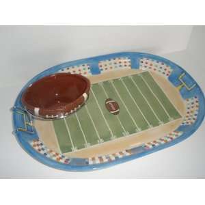  Sports Fans Football Chip & Dip 2 Piece Set Everything 