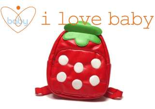 Linda Strawberry Baby Kindergarten School Bag Backpack  