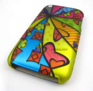 CARTOON PICASSO SHAPES HARD SHELL CASE COVER APPLE IPHONE 3G 3GS PHONE 