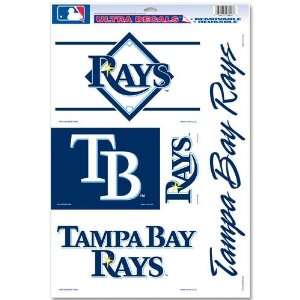   Bay Rays Decal Sheet Car Window Stickers Cling: Sports & Outdoors