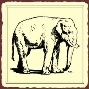   Elephant Vintage Metal Animal Art Tin Retro Tin Sign