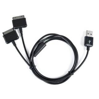 Dual iPhone / iPod Splitter Cable   Black. Charge up to Two Apple 