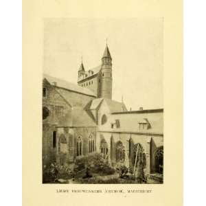   Tower Netherlands Basilica Spire   Original Halftone Print: Home
