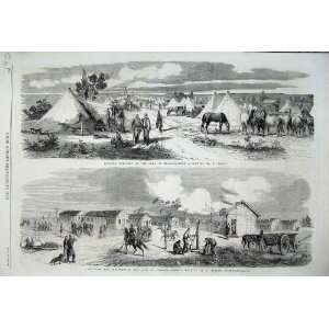   1860 Cavlary Quarters Camp Chalons War Infantry Tents