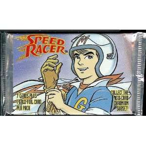  Speed Racer Trading Card Pack   7 cards plus 1 gold foil card 