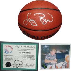   Bird Autographed Spalding All Surface Basketball