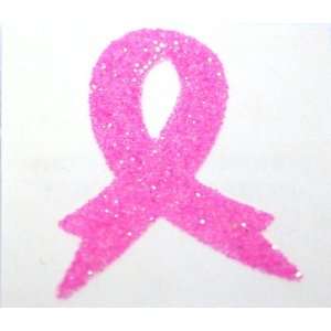  Pink Ribbon Glitter Tattoo Stickers: Toys & Games