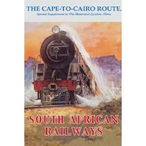  Cape to Cairo Route   South African Railways   Poster 