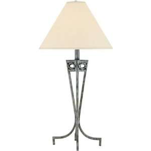  Lite Source Inc. Tessuto Table Lamp in Pewter Finish