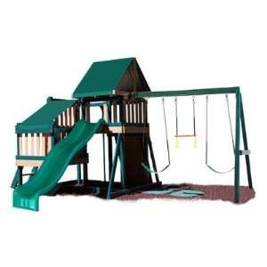   Monkey Playsystem #2 with Swing Beam in Green / Brown Toys & Games