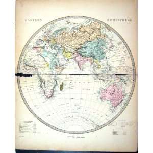   Harrow Antique Map 1880 Europe Africa India China