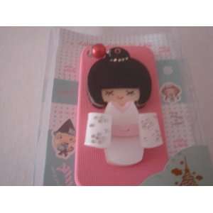   Iphone 4s 4g Case with Cell Phone Charm White+1 Free China Fu Word