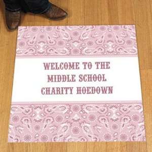   Pink Wild West Floor Cling   Party Decorations & Floor & Window Clings
