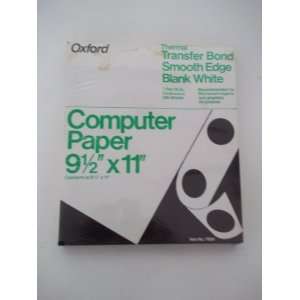  Oxford, 79561, Computer Paper, 9 1/2 x 11, Converts to 8 