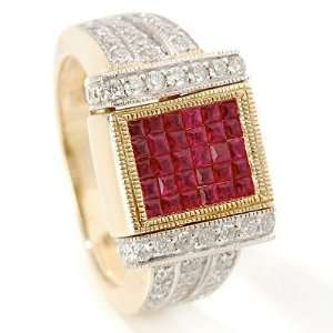   or Yellow Gold Ruby, Sapphire or Chocolate Diamond Flip Ring: Jewelry