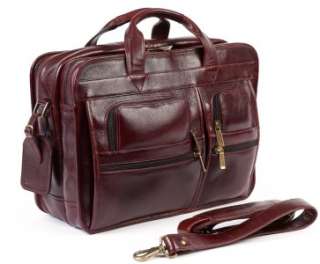 CLAIRECHASE EXECUTIVE ITALIAN LEATHER LAPTOP BRIEFCASE  