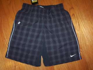 Nike N.E.T. Ten 10 Plaid Woven Shorts Men Tennis   $50  