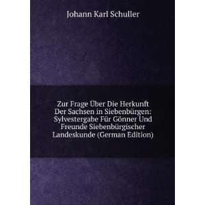   Landeskunde (German Edition) Johann Karl Schuller Books