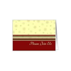 Christmas Party Invitation Card   Red, Yellow, Green Card