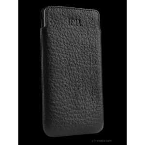  Sena Luxury Slim Black Leather Pouch Case Cover for 