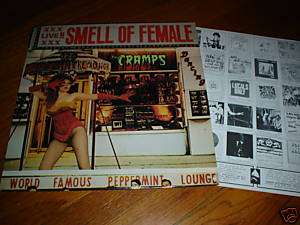 the CRAMPS SMELL OF FEMALE LP PUNK A BILLY LUX INTERIOR  
