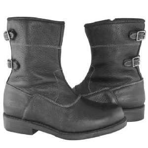   Womens Double Buckle Motorcycle Boots Sz 9