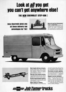 1968 Chevy Step Van Delivery Truck Original Ad  