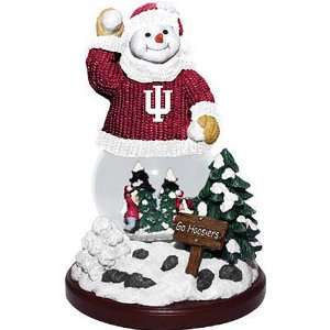  Indiana Hoosiers Snowfight Snowman Figurine Sports 