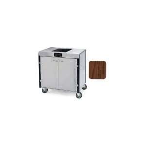   Mobile Cooking Cart w/Induction Heat Stove, Walnut