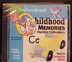 Childhood Memories Vol 2 CB Alphabet Machine Embroidery  