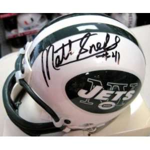  Matt Snell Autographed Mini Helmet   Jersey W coa 