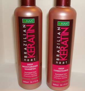 NuNaat Brazilian Keratin   Deep Moisturizing Shampoo & Conditioner
