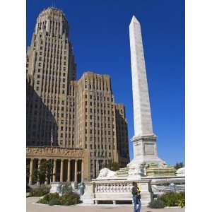 Mckinley Monument in Niagara Square, Buffalo City, New York State, USA 