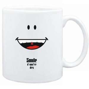  Mug White  Smile if youre dry  Adjetives Sports 