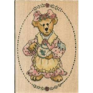  Bailey Tea Time Boyds Collection Wood Mounted Rubber Stamp 