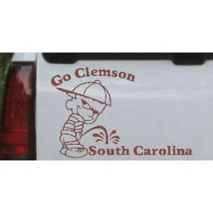  Brown 26in X 17.3in    Go Clemson Pee On South Carolina 