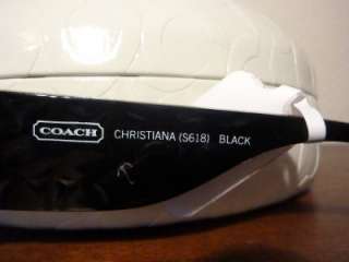   Black Silver Glitter Logo Sunglasses Christiana S618 Case New  