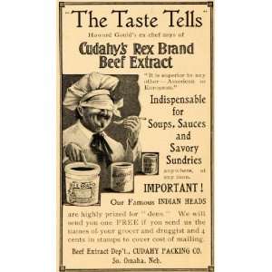   Rex Brand Beef Extract Soup Sauce   Original Print Ad