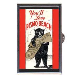 PISMO BEACH CALIFORNIA VINTAGE POSTER Coin, Mint or Pill Box