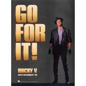 Rocky 5 Poster Movie D 27x40 Sylvester Stallone Talia Shire Burt Young 