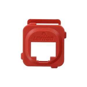   AB200 C QuickPort Adapter Bezel for Clipsal Opening   Crimson Red