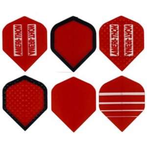  #6002 Red Darts Matching AmeriThon Six Pack Flight 