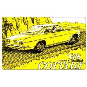  1968 CHEVROLET CORVAIR Owners Manual User Guide 